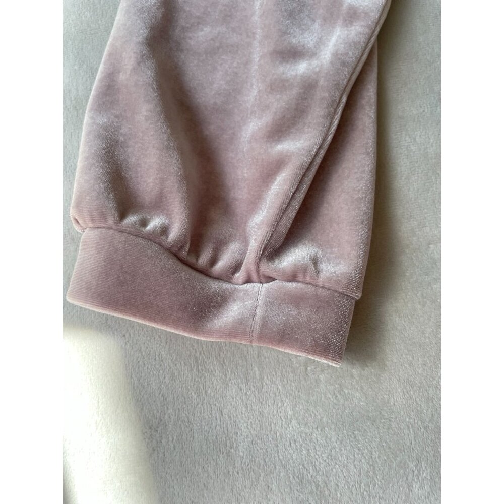 Madewell Pink Velvet V-Neck Long Sleeve Dress For Women Y2K Boho Cottagecore XS - Picture 9 of 9